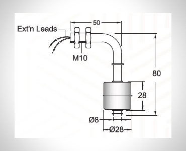  MINI FLOAT GUIDED LEVEL SWITCHES FOR LIQUIDS -MFGS